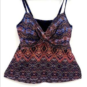 Miraclesuit NEW Allura Thebes Slimming Molded Cup Underwire Tankini Top NWOT